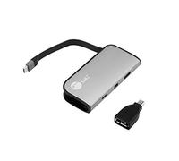 SIIG Adaptador USB-C a Mini DisplayPort y HDMI VXP con PD 3.0, PD de 100 W, combina dos monitores a una pared de video de 3840 x 1080, compatible con Windows/Mac, requiere modo DP Alt (CB-TC0H11-S1)