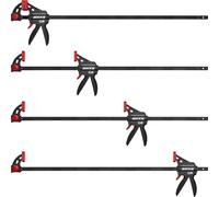 SIIIXS Sargentos de Barra, 4 piezas Abrazaderas de Barra, ancho de tensión 714mm, extensión 1100mm, fuerza de tensión 80Kg, con certificado GS