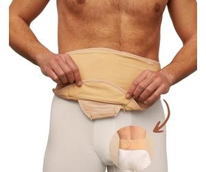 SIIL Cinturón de ostomía, Fundas para Bolsas de ostomía para colostomía, ilesotomía y urostomía, cinturón de Apoyo Compatible con Hollister de cocoloplasto Convatec y Otras Bolsas de colostomía,