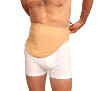 SIIL Cinturón de ostomía para hombres y mujeres, fundas de bolsa de estoma beige para colostomía, ileostomía y urostomía, cinturón de apoyo para estomas compatible con hollister de coloplast Convatec