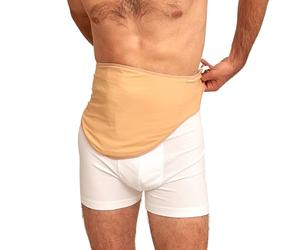 SIIL Cinturón de ostomía para hombres y mujeres, fundas de bolsa de estoma beige para colostomía, ileostomía y urostomía, cinturón de apoyo para estomas compatible con hollister de coloplast Convatec