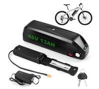 siismi 48V 13AH Batería Bicicleta Eléctrica con Cargador, Hailong Batería Ebike Bateríe Litio para Tubo Inferior con 5 Pin Placa Base y Puerto USB para 250W 350W 500W 750W 1000W Motor