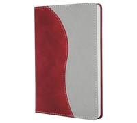 SIIXU A5 Leather Journal for Women & Men, 192pg, Lined Writing Notebook