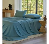 Sijo AiryWeight - Juego de sábanas Tencel, 100% Lyocell derivado de eucalipto, suave como la mantequilla, arquitectónico Digest 2022, ganador de las mejores sábanas refrescantes - 3 piezas - 1 funda