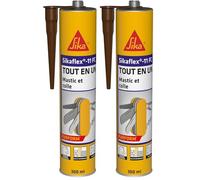 SIKA 11 FC Purform Marrón, Masilla, juntas y unión multiusos, sellador multisoporte, interior y exterior (sikaflex 11 FC+), 300 ml (Paquete de 2)