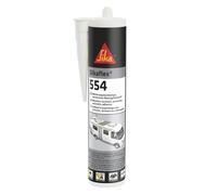 SIKA - Adhesivo de montaje STP - Sikaflex 554 blanco - Componentes y cargas dinámicas grandes - Construcción - Resistente a la intemperie - 300 ml