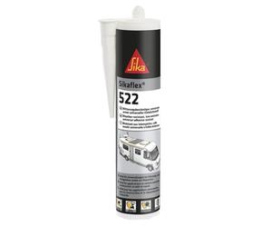 SIKA - Adhesivo/sellador - Sikaflex 522 blanco - Para juntas de caravanas y autocaravanas - Interior y exterior - Resistencia a la intemperie - 300 ml