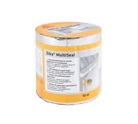 SIKA - Banda autoadhesiva bituminosa - Sika Multiseal - Aluminio - Soporte múltiple - Para reparación de cubiertas y fisuras en edificios - 10m x 150mm