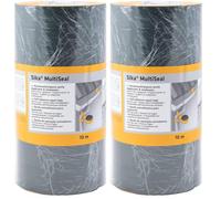 SIKA - Cinta de sellado autoadhesiva y resistente a la rotura Multiseal - Gris - Resistente al agua y a los rayos UV - Puede ser pintada - 300 mm x 10 m (Paquete de 2)