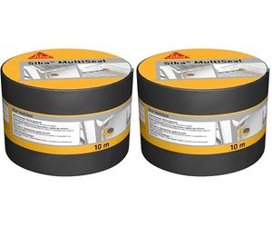 SIKA - Cinta selladora bituminosa Multiseal, gris y verde, para reparación de techos y tejados, impermeable, rollo de 100 mm x 10 m (Paquete de 2)