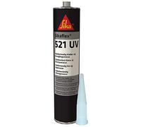 Sika Flex-521 - Adhesivo sellador UV para una variedad de posavasos tanto en interiores como en exteriores, negro, 300 ml