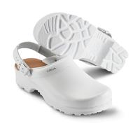 SIKA Flex LBS 8185 Clog Zapato De Trabajo Ofrece Faja De Talón Blanco Negro NEU