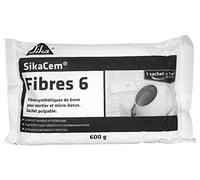 Sika france S.A.S 546534 Fibra sintética para capas y mortiers, color blanco, 6 mm