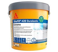 SIKA - Membrana líquida impermeabilizante - SikaFill 420 Extreme - Gris - Para cubiertas nuevas como en rehabilitaciones - Listo para su uso - Permeable al vapor de agua - 20 kg