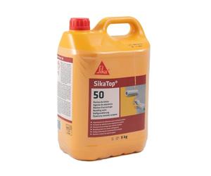 SIKA - Resina de Unión - SikaTop 50 - Blanco - Imprimación de adherencia listo para su uso para morteros y yesos - Utilizar como puente de adherencia - 5kg