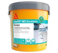 SIKA, Revestimiento acrílico, SikaFill 365 Terrace, Rojo Teja, Impermeabilización para cubiertas y terrazas visitables, protección de paredes medianeras y puenteo de fisuras, 20kg