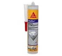 Sikaflex-112 Crystal Clear, Sellador transparente multiuso para la adhesión inmediata en interiores y exteriores, grietas y juntas, 290 ml