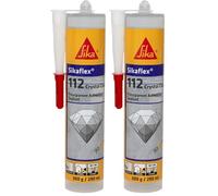 SIKA - Sellador y Adhesivo Elástico Universal - Sikaflex 112 Crystal Clear - Transparente - Para juntas - Multi soporte - Multiusos - Interior y exterior - 290 ml (Paquete de 2)