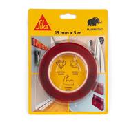 SIKA SikaBond Mammoth Crystal - Cinta adhesiva transparente de doble cara - Alta adherencia - Fijación rápida sin taladrar - Adhesión instantánea - Fácil de usar - Interior y exterior - 5 m