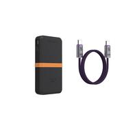 SIKAI CASE for UGREEN 145W 25000mAh PowerBank Anti-Slip Shockproof Cover with Cable Full Port Access Button Protection Black