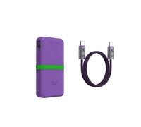 SIKAI CASE for UGREEN 145W 25000mAh PowerBank Anti-Slip Shockproof Cover with Cable Full Port Access Button Protection Gray