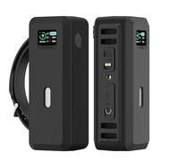 Sikai Funda de silicona para Anker 737 Powerbank (24.000 mAh), 2 mm de grosor, resistente a los golpes y a las caídas, funda de silicona con revestimiento oleofóbico, tiene capacidad para 1 tarjeta