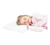 SIKAINI Oreiller en Mousse à mémoire pour Enfants Enfant Dormir oreiller Contour réglable 100% housse de Couteau HYPOALLERGÉNIQUE Cadeau supplémentaire Coton biologique (3-10 años)