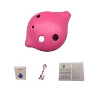 SIKATIHU Ocarina de plástico con 6 agujeros en forma de C para principiantes, el mejor regalo para adultos y niños (rosa)