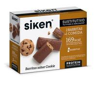 Siken SUSTITUTIVO- Barritas Sustitutivas, 1 barrita sustituye 1 comida, Sabor Cookie, Caja 8 Unidades