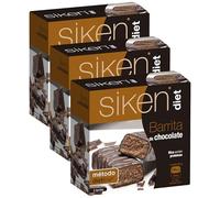 Siken Diet - Barrita Sabor Chocolate con Proteínas para ayudarte a Controlar tu Peso - Estuche con 5 barritas de 36g, 180 g (Paquete de 3)