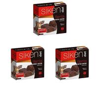 Siken Diet - Barrita Sabor Crema de Cacao con Proteínas y Baja en Calorías para Controlar tu Peso - Estuche con 5 barritas de 36g, 180 g (Paquete de 3)