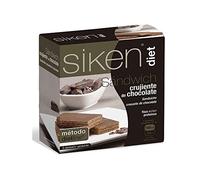 Siken Diet - Sándwich Crujiente de Chocolate Rico en Proteínas - 6 x 21 gr