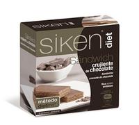 Siken Sandwich Crujiente de Chocolate 6 uds