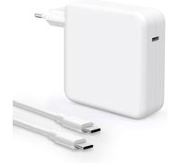SiKER Cargador 100W USB C Adaptador Compatible con MacBook Pro/Air, Google Pixelbook, DELL XPS, ThinkPad, Chromebook, iPad Pro, 1.8m Cable USB C