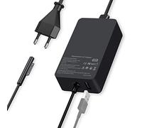 SiKER Cargador 65W Ordenador Portátil Compatible con Microsoft Surface Pro X/9/8/7+/7/6/5/4/3, Surface Laptop 5/4/3/2/1, Surface Go 3/2/1, Surface Laptop Go 2/1, Surface Book 3/2/1