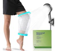 Sikeydels Protector Escayola Adulto,Reutilizable Funda Escayola Rodilla,Ducha Mantén tu Rodilla Protegida y Seca con esta,Protector para pienras Impermeable