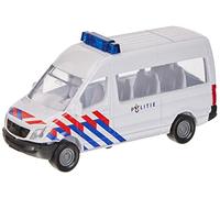 Siku 0806003, Policía Transportador Holanda, Metal/Plástico, Blanco/Azul, Enganche de Remolque, Coche de Juguete para Niños