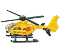 siku 0856, Rescue Helicopter, Metal,Plastic, Yellow, Rotating rotors Rescue Heli