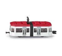siku 1011, Tranvía, Metal/Plástico, Blanco/Rojo, Enganches para remolque de tren estándar siku para conectar con otros trenes