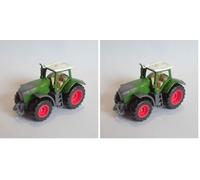 Siku 1063, Tractor Fendt 1050 Vario, Metal/Plástico, Verde, Tractor de Juguete para niños (Paquete de 2)