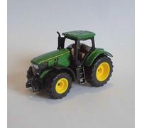 siku 1064, Tractor John Deere 6251R, Metal/Plástico, Verde, Incl. enganche para remolque, Ruedas con neumáticos de goma