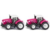 Siku 1106, Mauly X540, Metal/plástico, Rosa, Tractor de Juguete para niños (Paquete de 2)