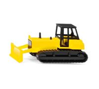 Siku 1295, Bulldozer, Metal/Plástico, Amarillo, Bulldozer de Juguete para Niños, Cuchilla Móvil