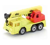 siku 1326, Camión con grúa hidráulica, Metal/Plástico, Amarillo/Rojo, Brazo de grúa elevable
