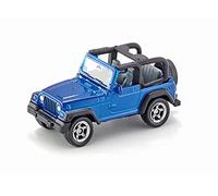 siku 1342, Jeep Wrangler, Metal/Plástico, Azul, Vehículo de juguete para niños, Enganche para remolque