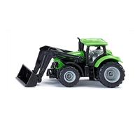 siku 1394, Deutz-Fahr con cargador frontal, Metal/plástico, Verde, Cargador frontal móvil, Cabina desmontable, Enganche para remolque