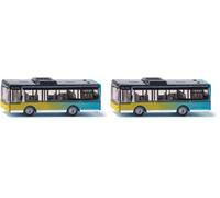 Siku 1400, autobús de Servicio público, Metal/plástico, Multicolor, versátil, vehículo de Juguete para niños (Paquete de 2)