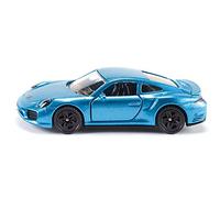 siku 1506, Porsche 911 Turbo S, Metal/Plástico, Azul, Vehículo de juguete para niños, Apertura de puertas
