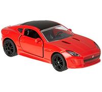 siku 1520, Coche de carreras Jaguar F-Type R, Puertas funcionales, Metal/Plástico, Rojo, Compatible con otros modelos siku de la misma escala