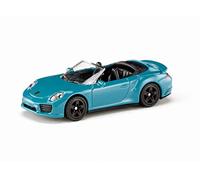 siku 1523, Descapotable Porsche 911 Turbo S, Metal/Plástico, Azul, Vehículo de juguete para niños